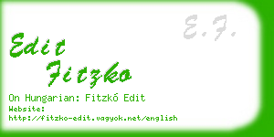 edit fitzko business card