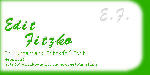 edit fitzko business card
